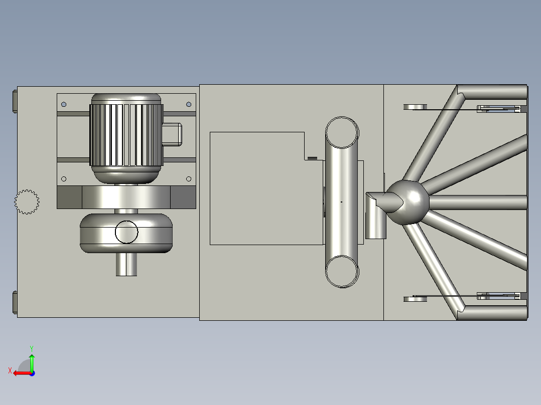 抹墙机毕业设计后视图