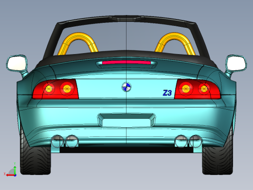 宝马Z3汽车 3D模型（ProE设计后视缩略图