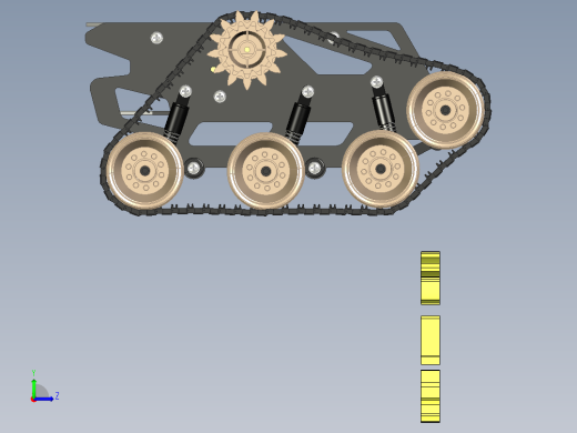B1_Devastator履带车底盘模型左视缩略图