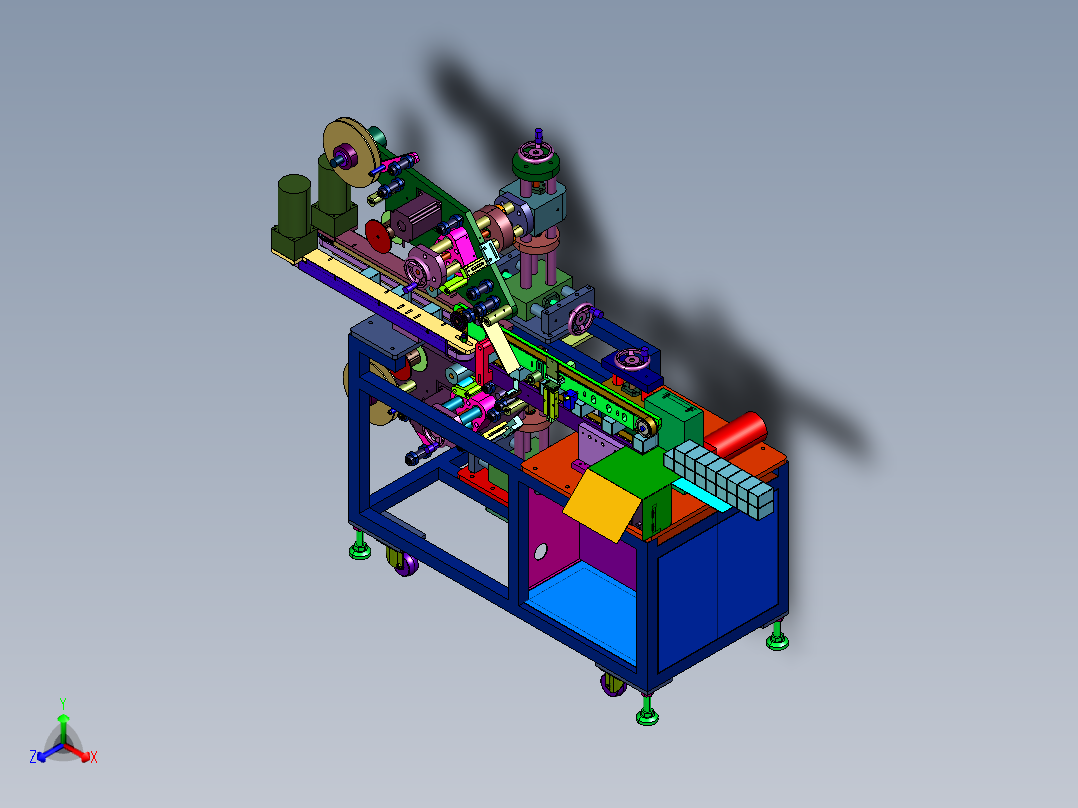 小方盒纸盒彩盒上下面贴标机