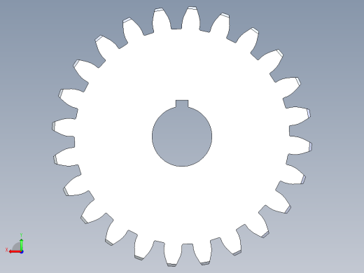 正齿轮压力角20 -32dp-20pa-24t spur gear后视缩略图