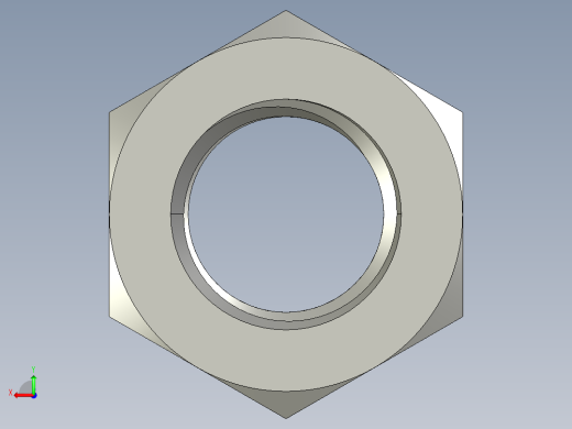 公制六角螺母-Metric Hex Nuts M30 x 3.5mm Thread后视缩略图