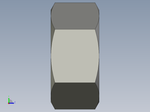 公制六角螺母-Metric Hex Nuts M30 x 3.5mm Thread左视缩略图