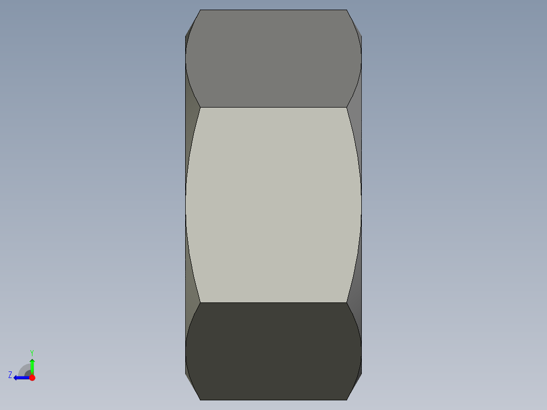 公制六角螺母-Metric Hex Nuts M30 x 3.5mm Thread右视图