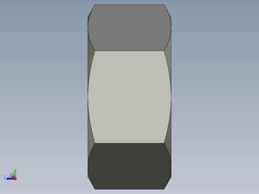 公制六角螺母-Metric Hex Nuts M30 x 3.5mm Thread右视缩略图