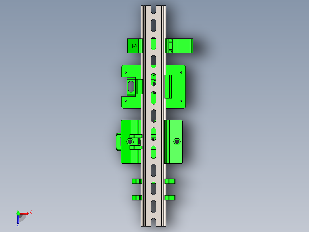 符合DIN标准俯视图