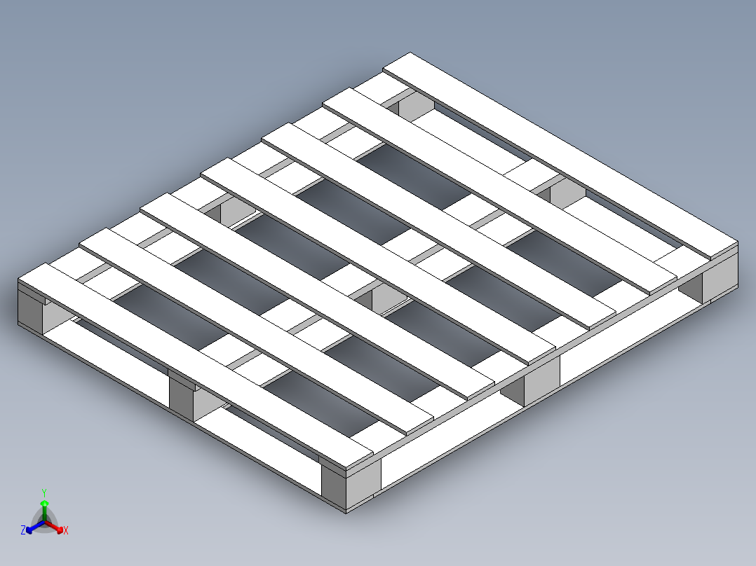 托盘 设计模型 (2)正等轴测图