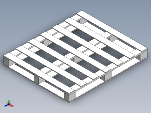托盘 设计模型 (2)正等轴测缩略图