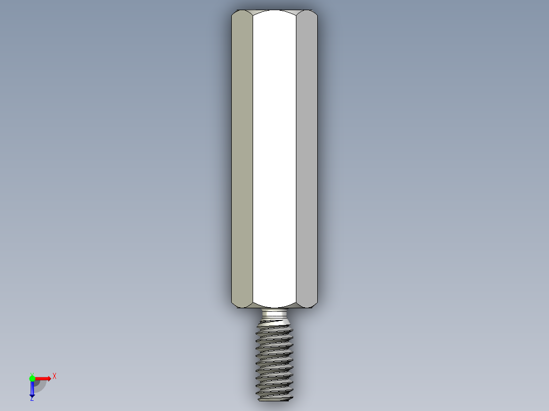 M2支架螺钉从5、6、7毫米到20毫米俯视图
