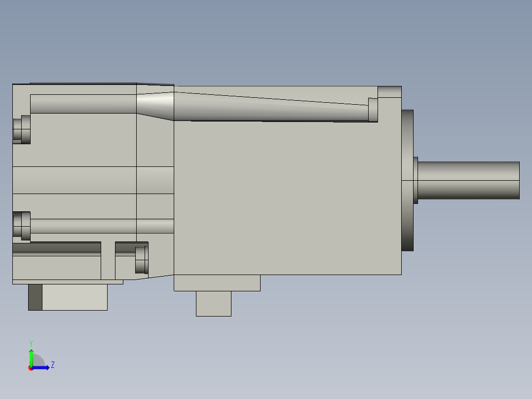 100W-hg-kr13_三菱电机左视图