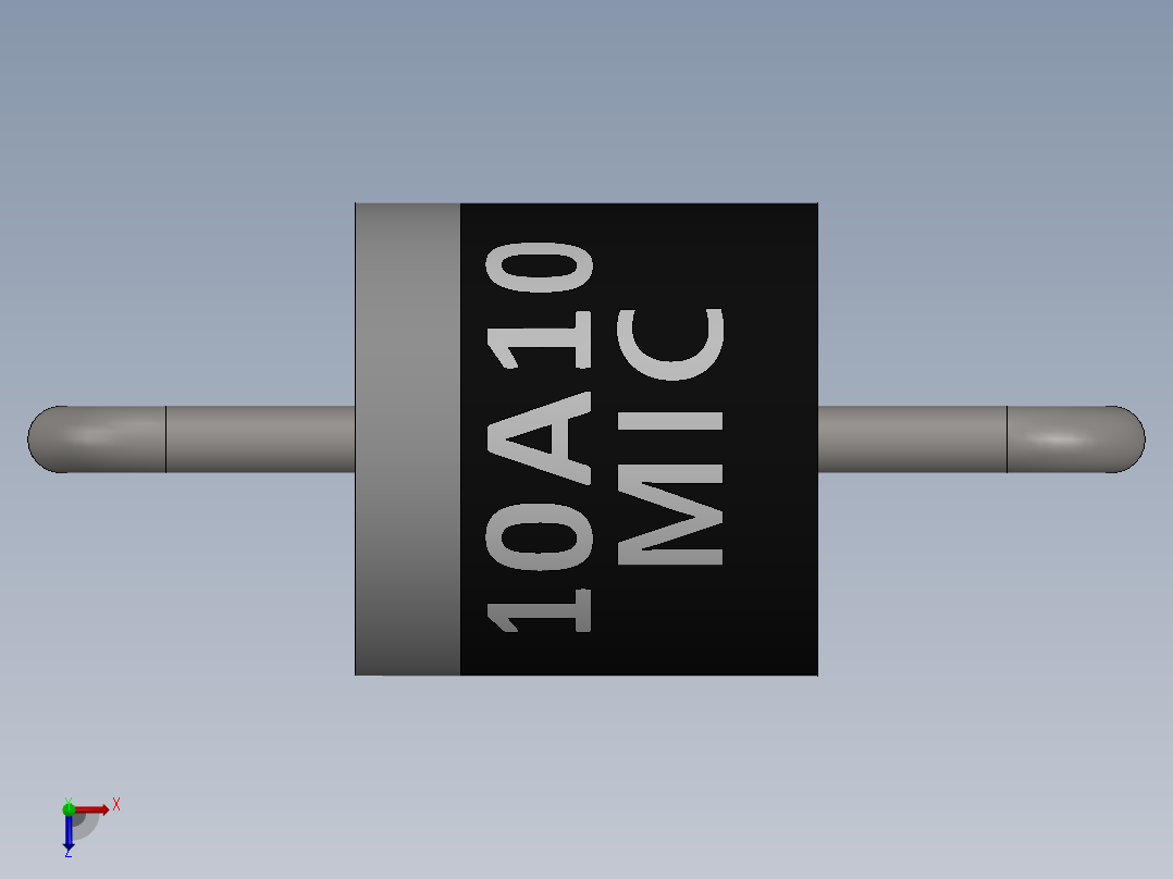 电容器 二极管 电阻器-Rectifier Diode 10A10俯视图