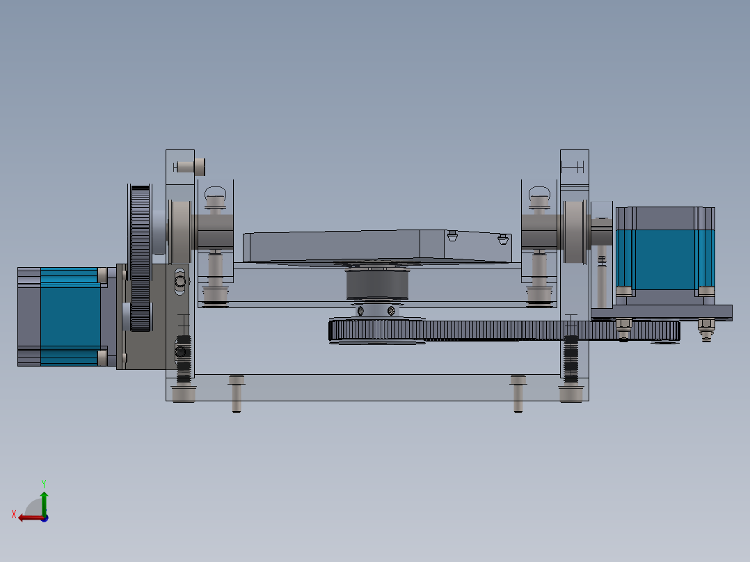 高精度CNC后视图