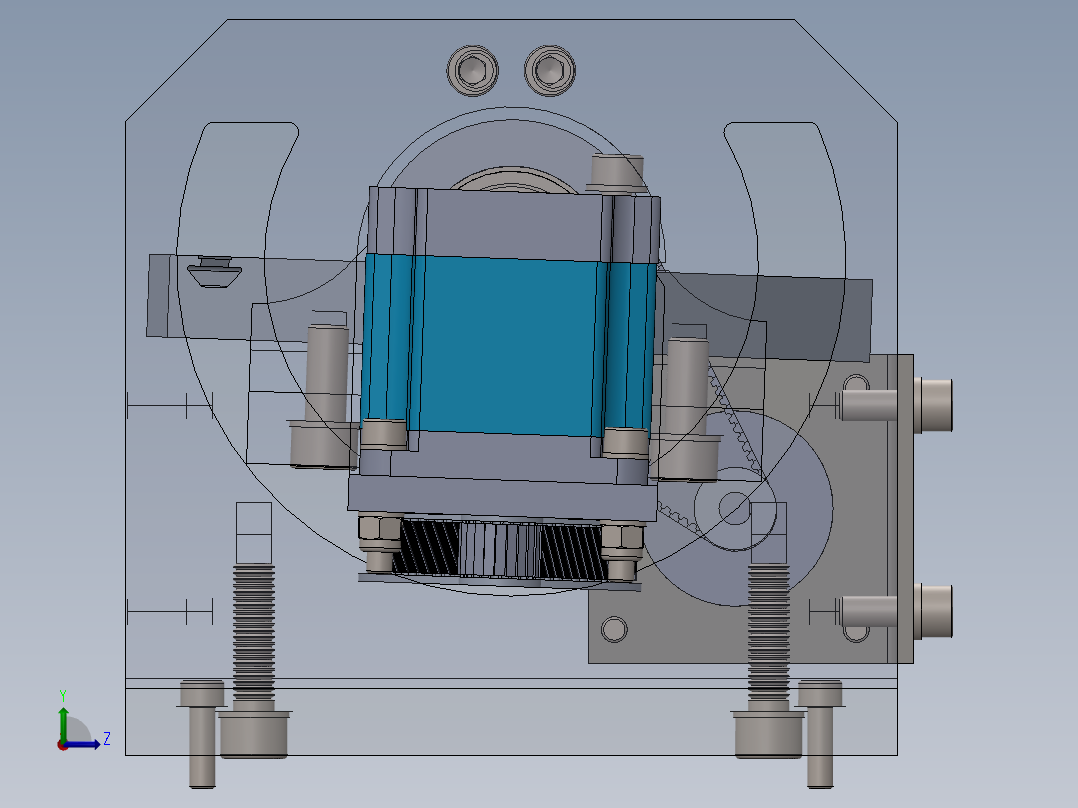 高精度CNC左视图