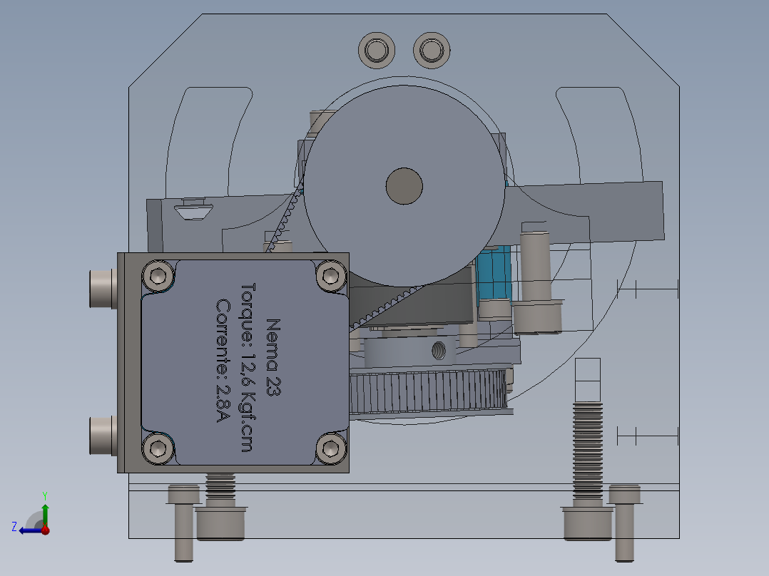 高精度CNC右视图