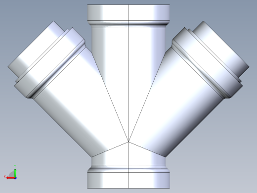 船舶管路系统S8_SeaDrainPLUS_DoubleReducingWye-SxSxSxS_37E263535_4x4x3x3in Sea Drain Plus - Double Reducing Wye - SxSxSxS后视缩略图