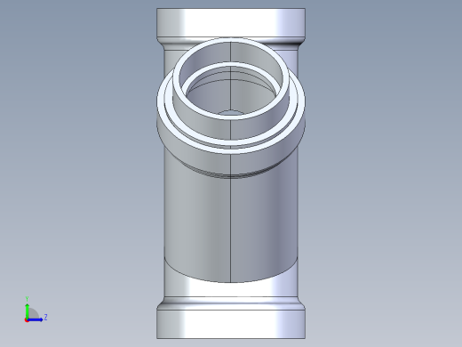 船舶管路系统S8_SeaDrainPLUS_DoubleReducingWye-SxSxSxS_37E263535_4x4x3x3in Sea Drain Plus - Double Reducing Wye - SxSxSxS左视缩略图