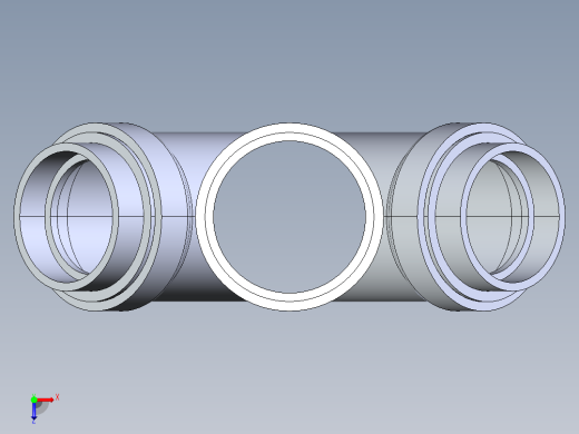 船舶管路系统S8_SeaDrainPLUS_DoubleReducingWye-SxSxSxS_37E263535_4x4x3x3in Sea Drain Plus - Double Reducing Wye - SxSxSxS俯视缩略图