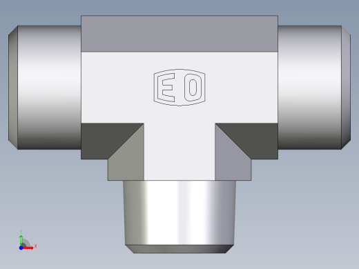 卡套式工业通用硬管接头EO_Male_stud_run_tee_TE16SRCFX前视缩略图