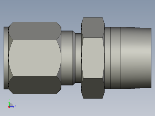 卡套式工业通用硬管接头10-12_fbu-s左视缩略图