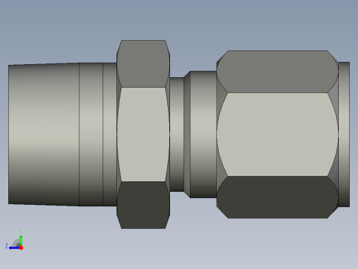卡套式工业通用硬管接头10-12_fbu-s右视缩略图
