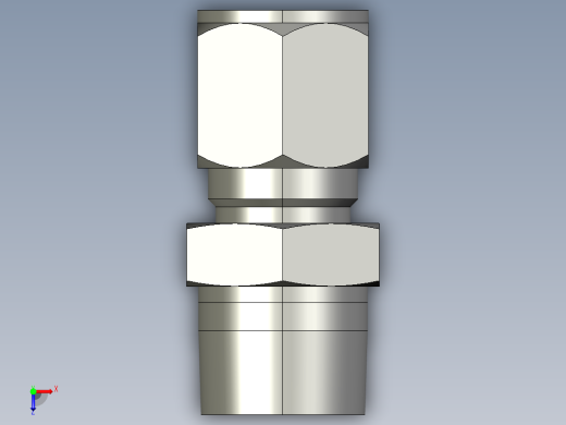 卡套式工业通用硬管接头10-12_fbu-s俯视缩略图