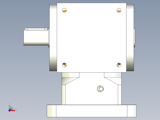 换向器PW140单轴-1 35-114.3-200-M12.stp前视缩略图