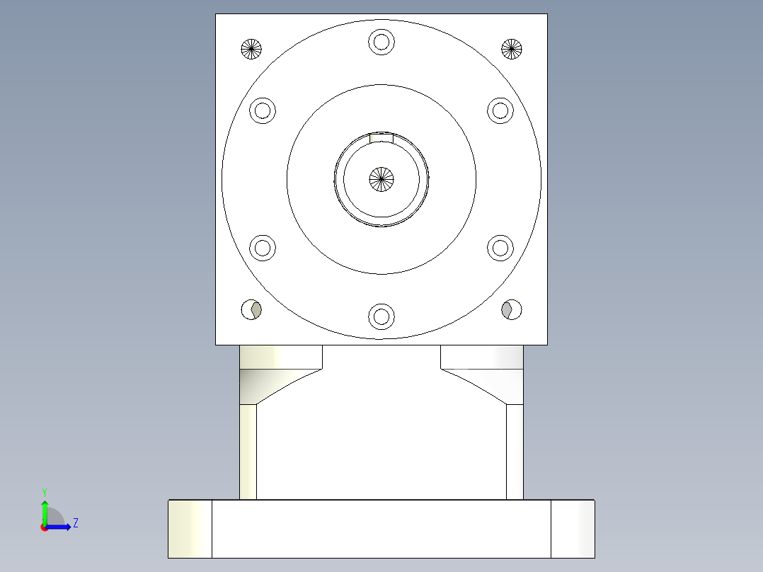 换向器PW140单轴-1 35-114.3-200-M12.stp左视图