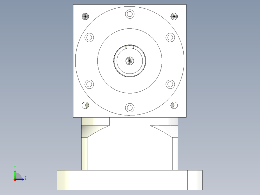 换向器PW140单轴-1 35-114.3-200-M12.stp左视缩略图