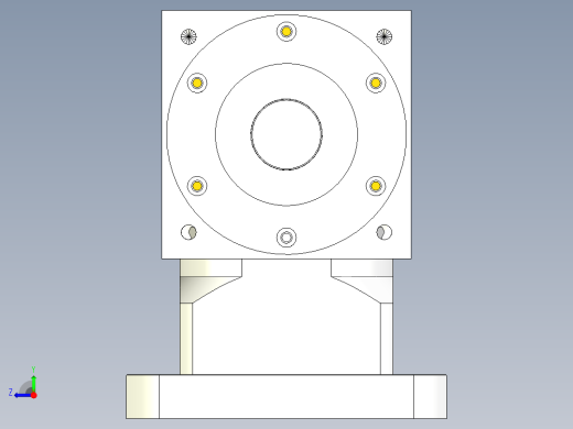 换向器PW140单轴-1 35-114.3-200-M12.stp右视缩略图