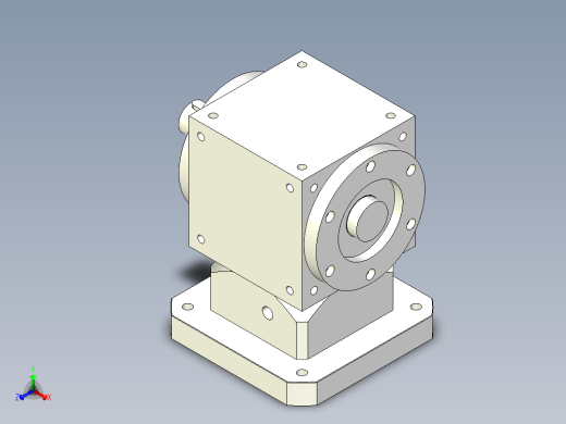 换向器PW140单轴-1 35-114.3-200-M12.stp正等轴测缩略图
