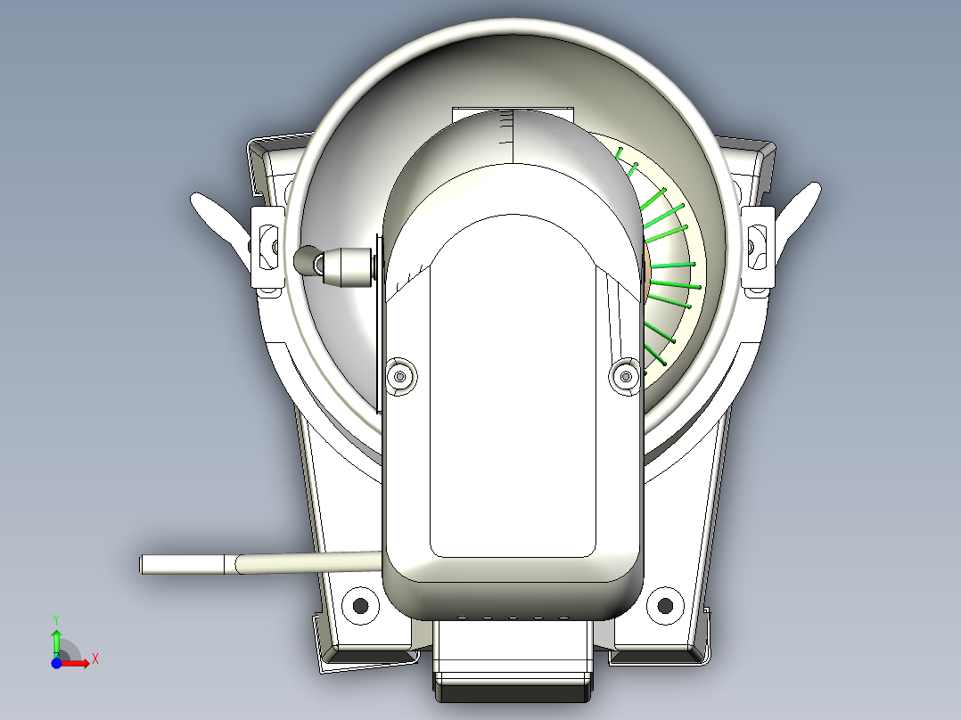 20升机械调速打蛋机前视图