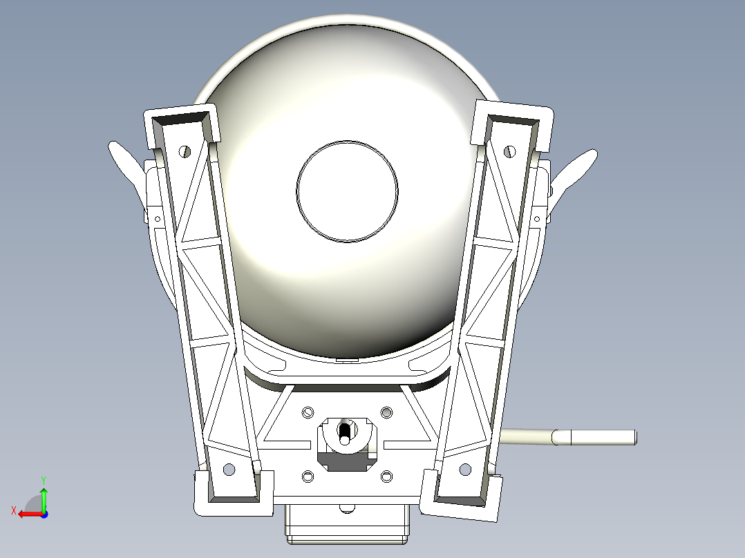 20升机械调速打蛋机后视图