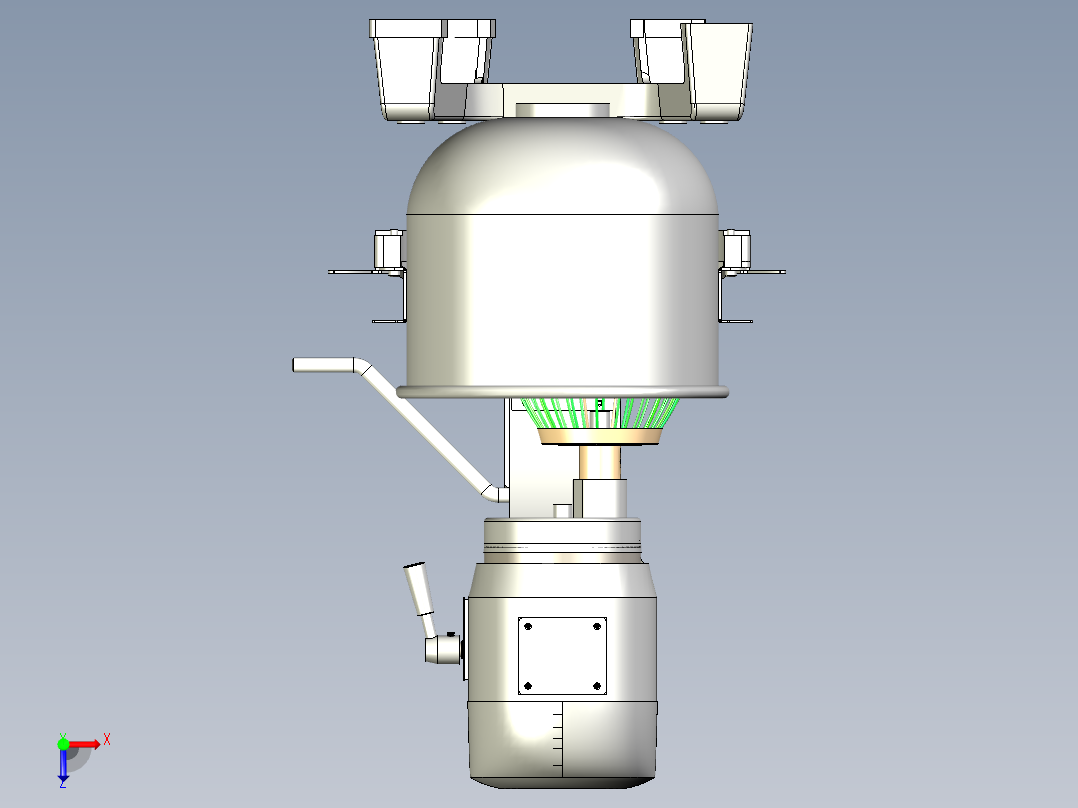 20升机械调速打蛋机俯视图