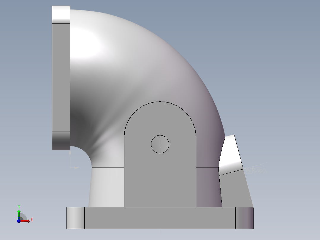 进气弯管前视图