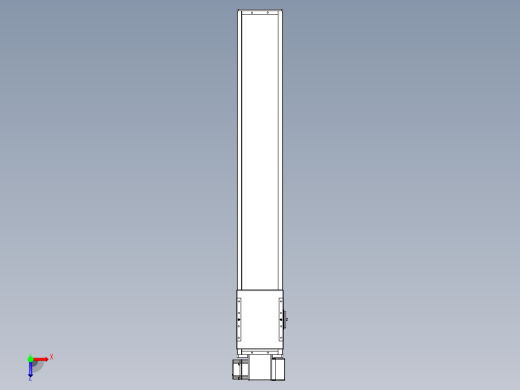 同步带全封闭直线模组TPA-HCB-14D-120-L800-RP-C-P40-N3俯视缩略图