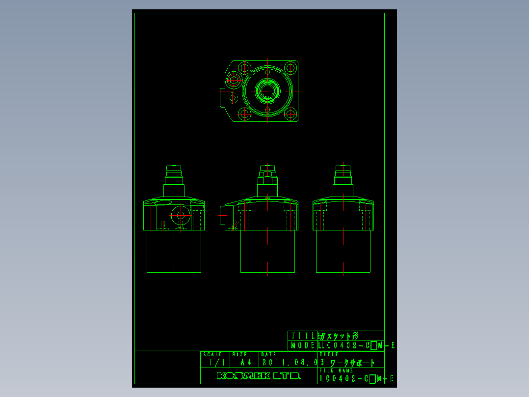 KOSMEKLC0402-CxM-E多系列多零件图纸模型多系列多零件图纸模型