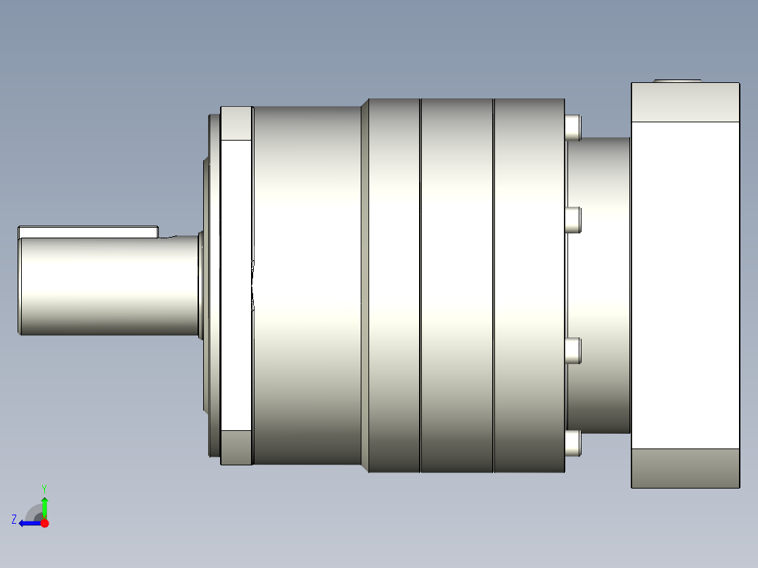 多摩川行星减速机TB-115-L2-24HA24右视图