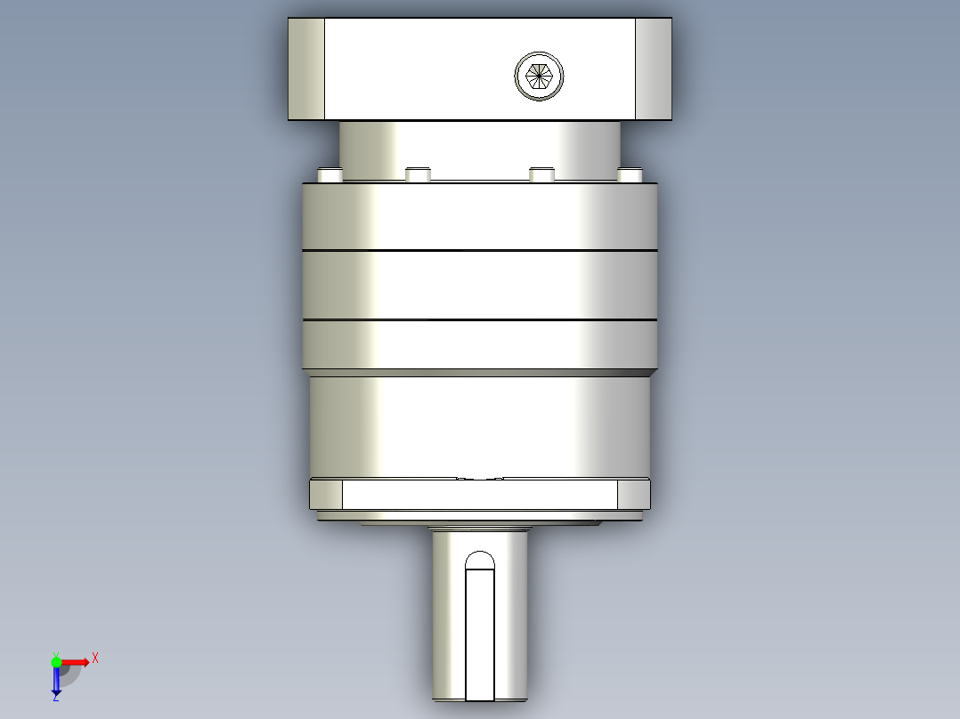 多摩川行星减速机TB-115-L2-24HA24俯视图