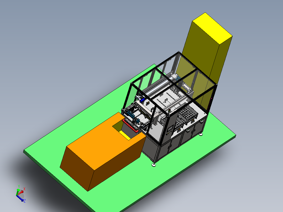 塑件自动收料机（sw18可编辑+工程图+bom）