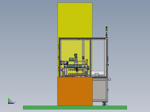 塑件自动收料机（sw18可编辑+工程图+bom）左视缩略图