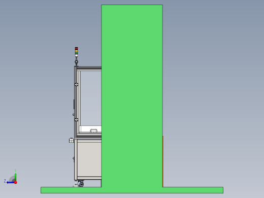 塑件自动收料机（sw18可编辑+工程图+bom）右视缩略图