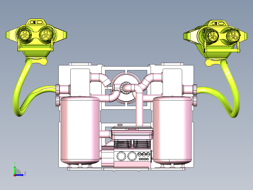 液体灭火喷枪设计左视图