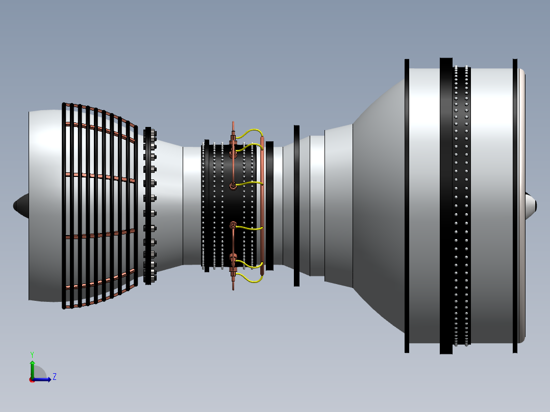 航空发动机(34)左视图