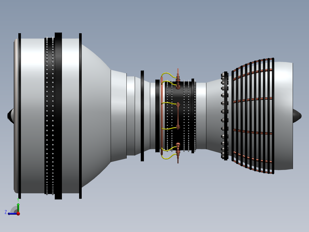 航空发动机(34)右视图