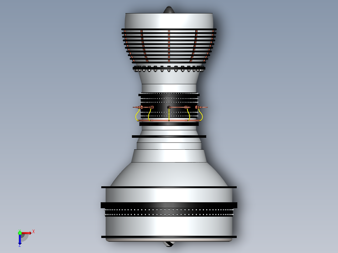 航空发动机(34)俯视图