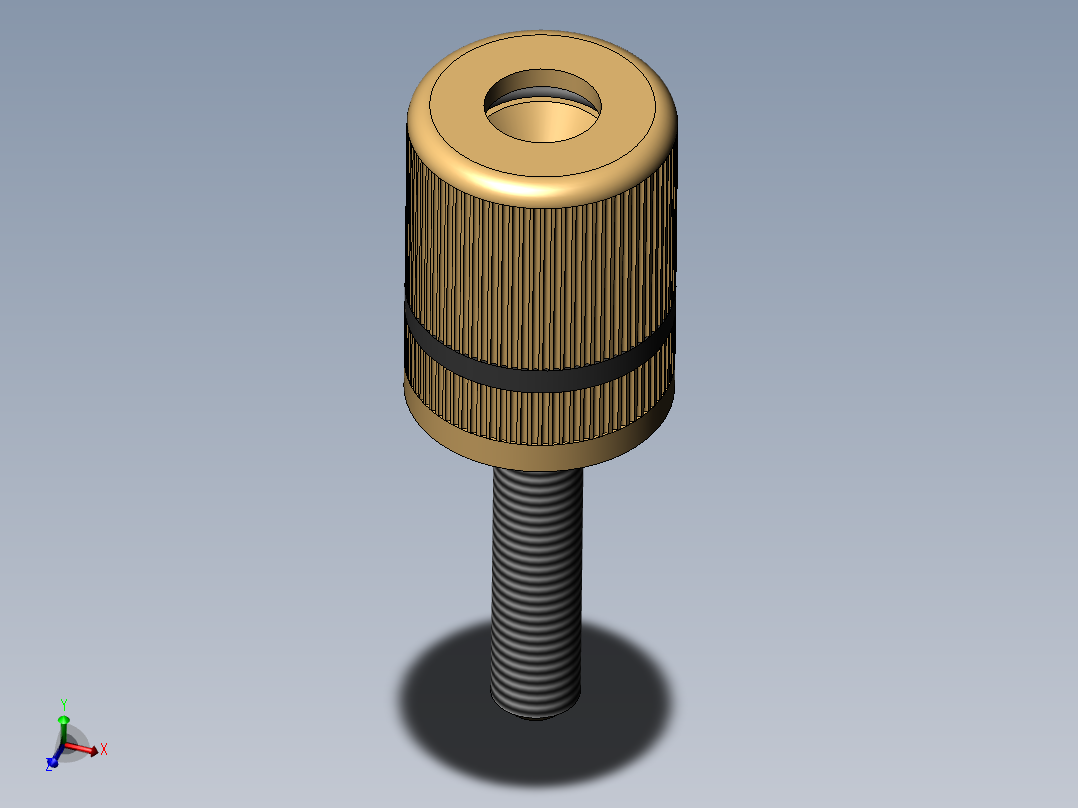 A0002543-BP-301G (1-665G) 香蕉插头 (插座)主视图