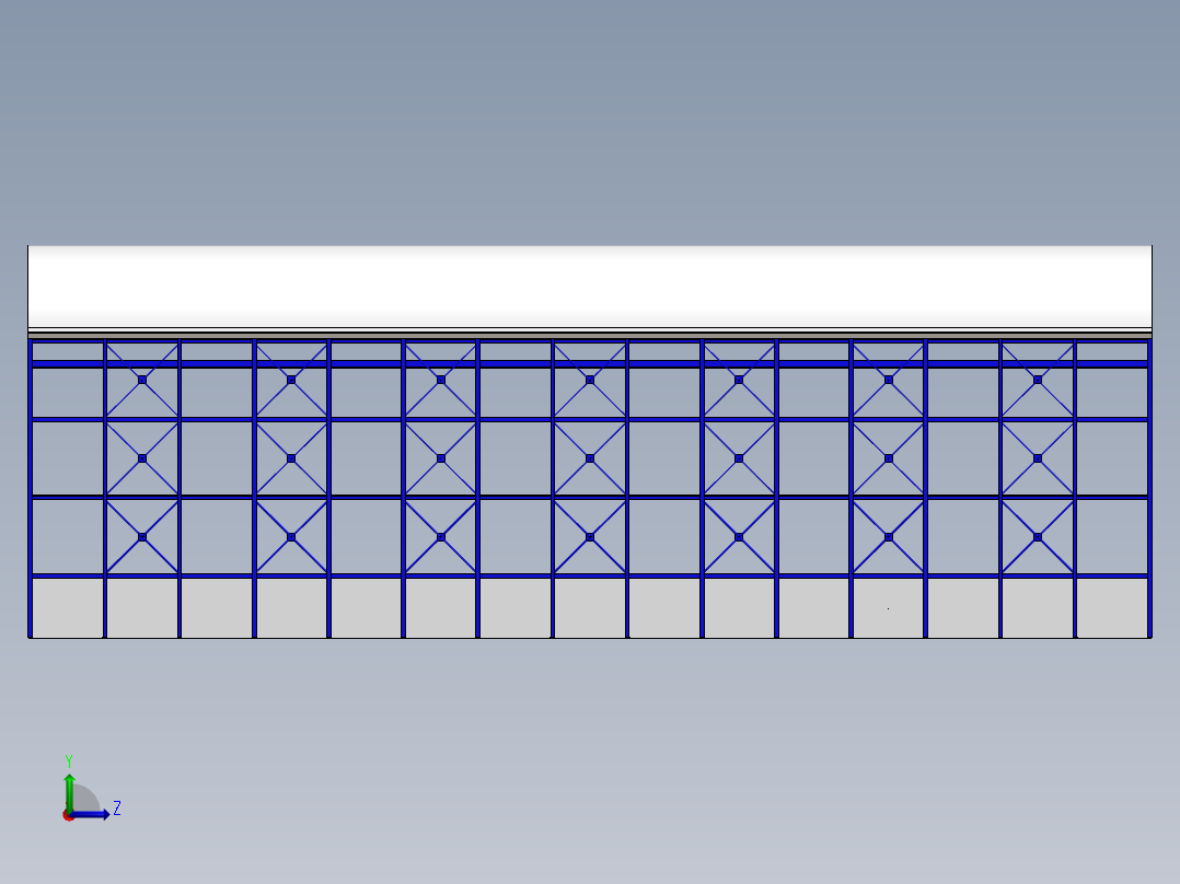 弧形屋顶厨房左视图
