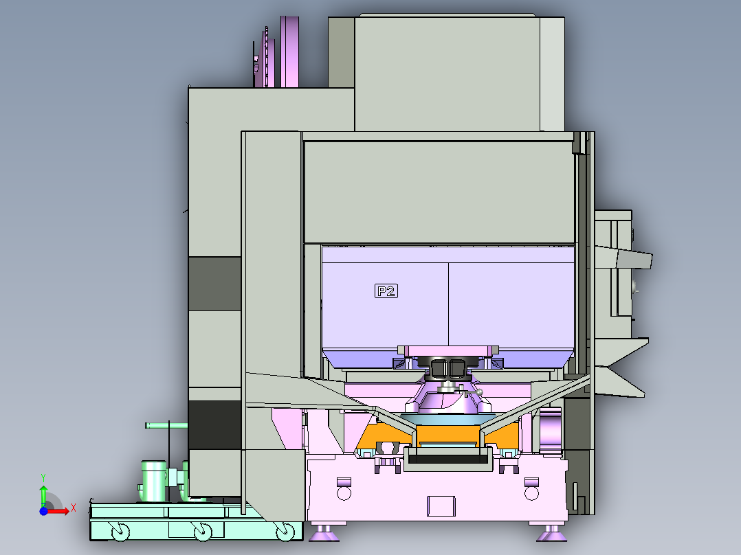 CM-7050 精密金属零件数控加工中心前视图