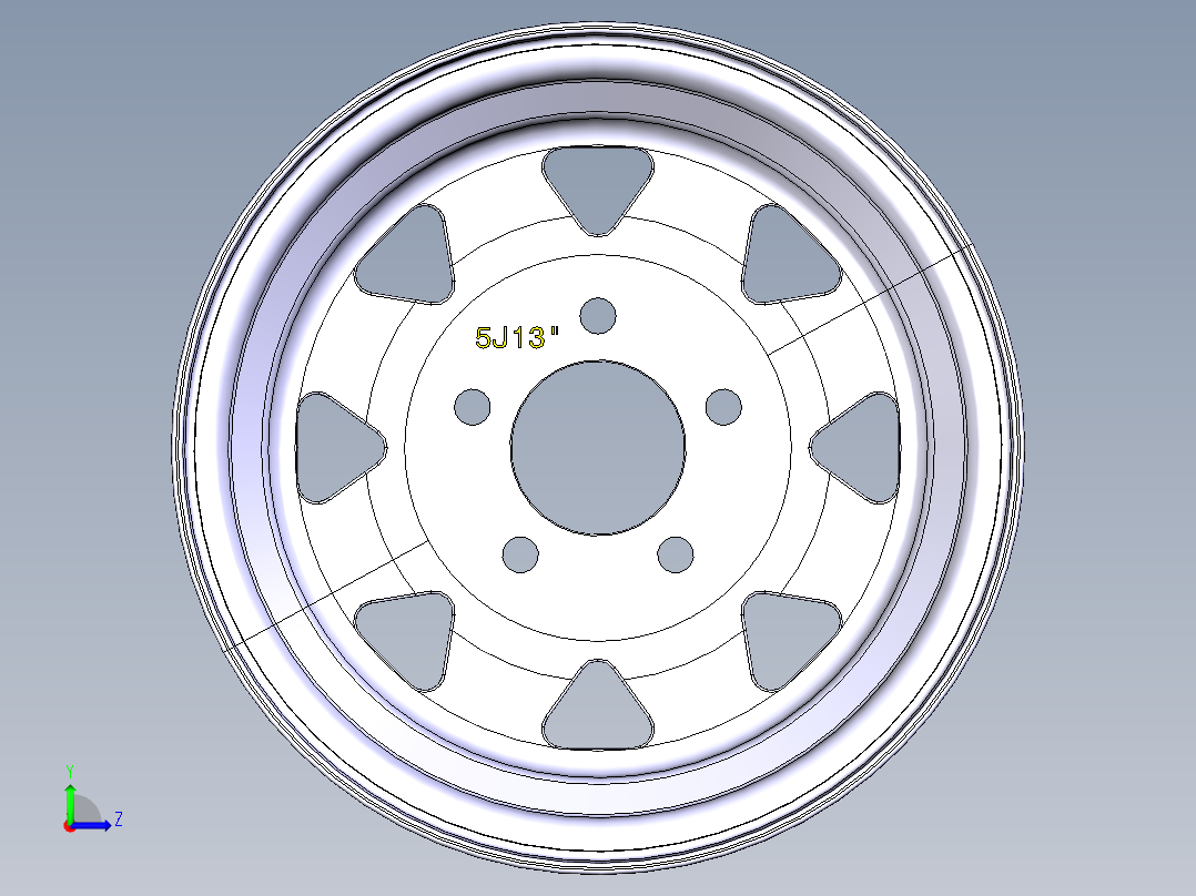 轮毂、轮胎(60)左视图