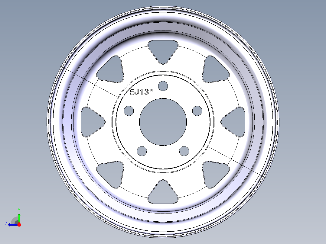 轮毂、轮胎(60)右视图